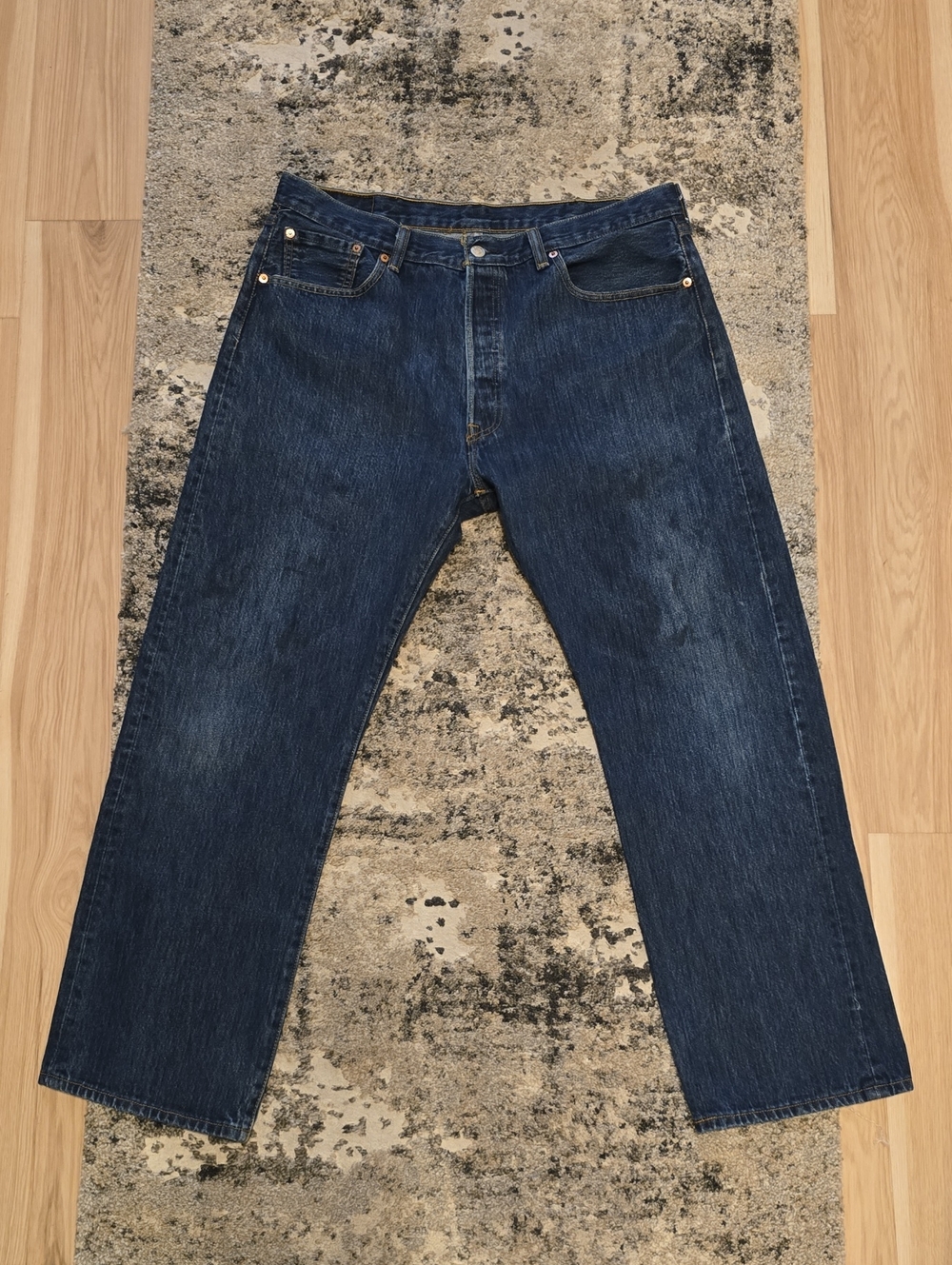 LEVI'S 501 ORIGINAL / W38 - L30 / DARK BLUE DENIM WASH